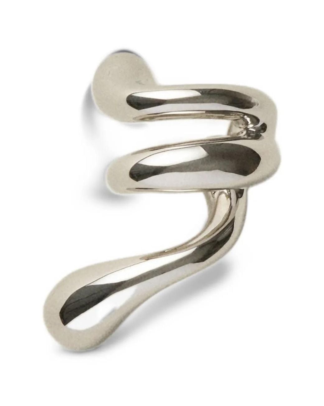 Panconesi White Blow Up Forma Spiral-Shape Ear Cuff