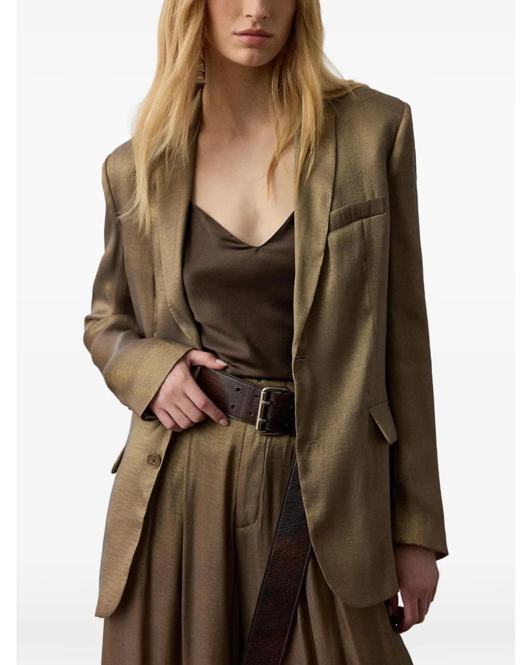 Ralph Lauren Green Marcy Blazer