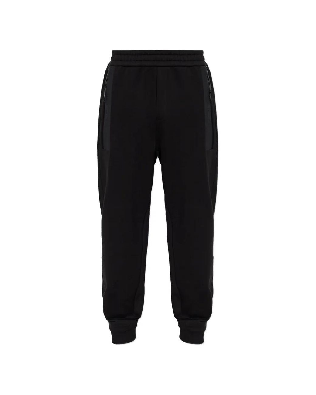 Moncler Black Logo-Print Track Pants for men