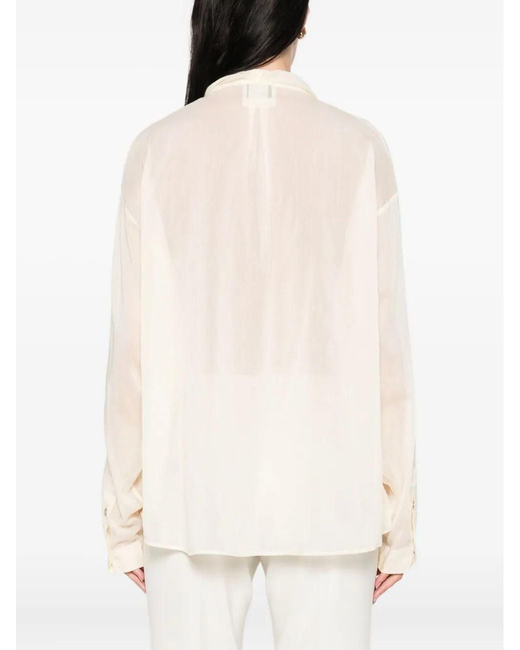 Forte_forte White Co/Se Voile Shirt