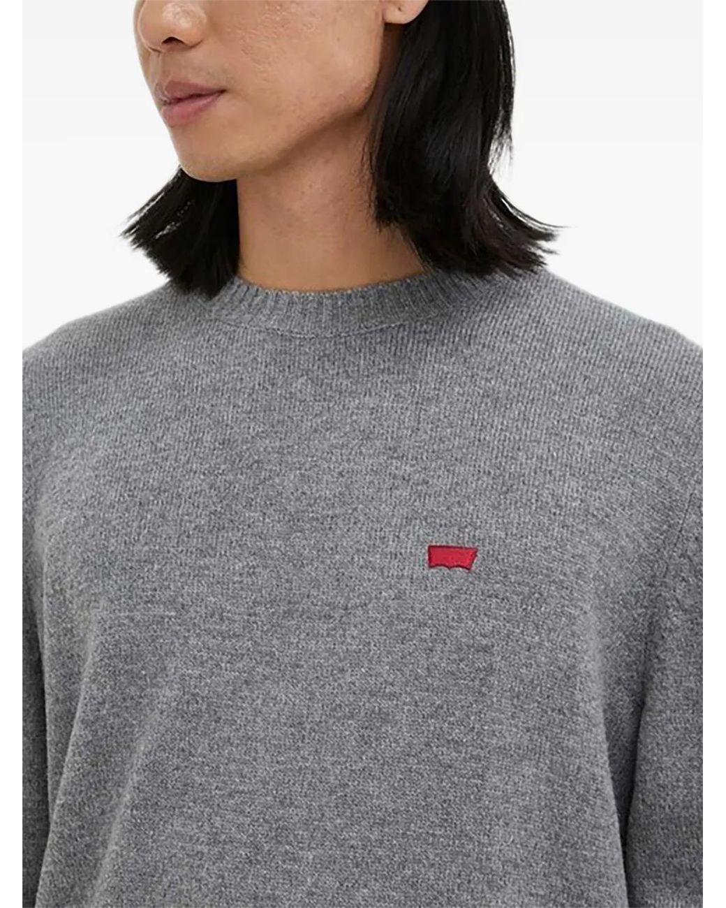 Levi's Pullover Mit Logo-Patch in Gray für Herren