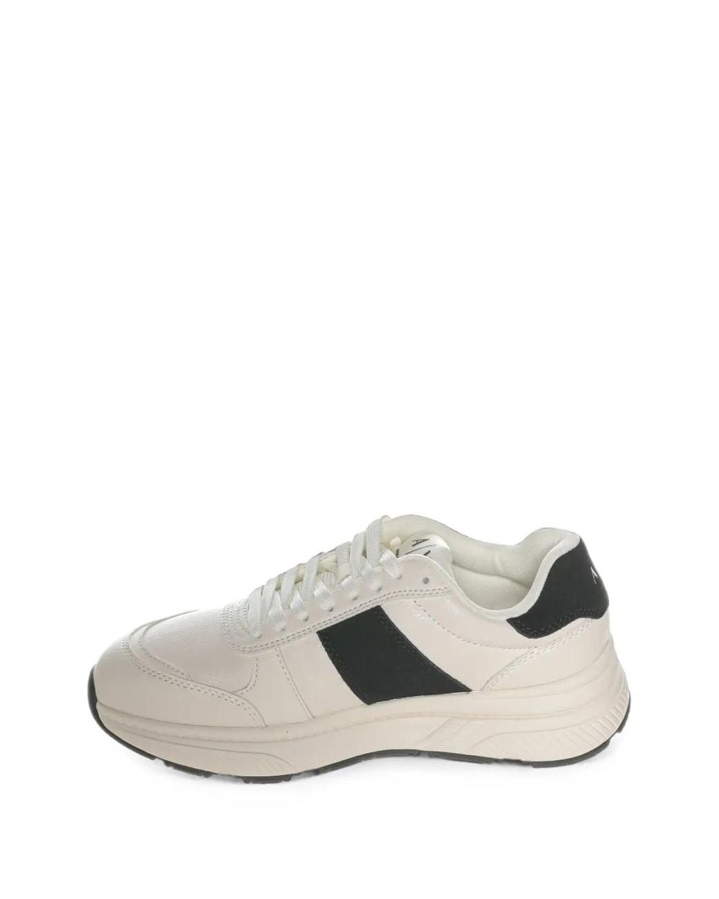 ARMANI EXCHANGE White Logo-Print Panelled Sneakers for men