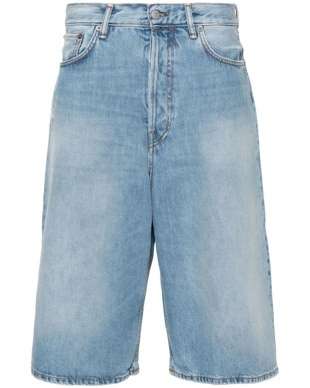 Pantalones Vaqueros Cortos Rectos Acne de hombre de color Blue