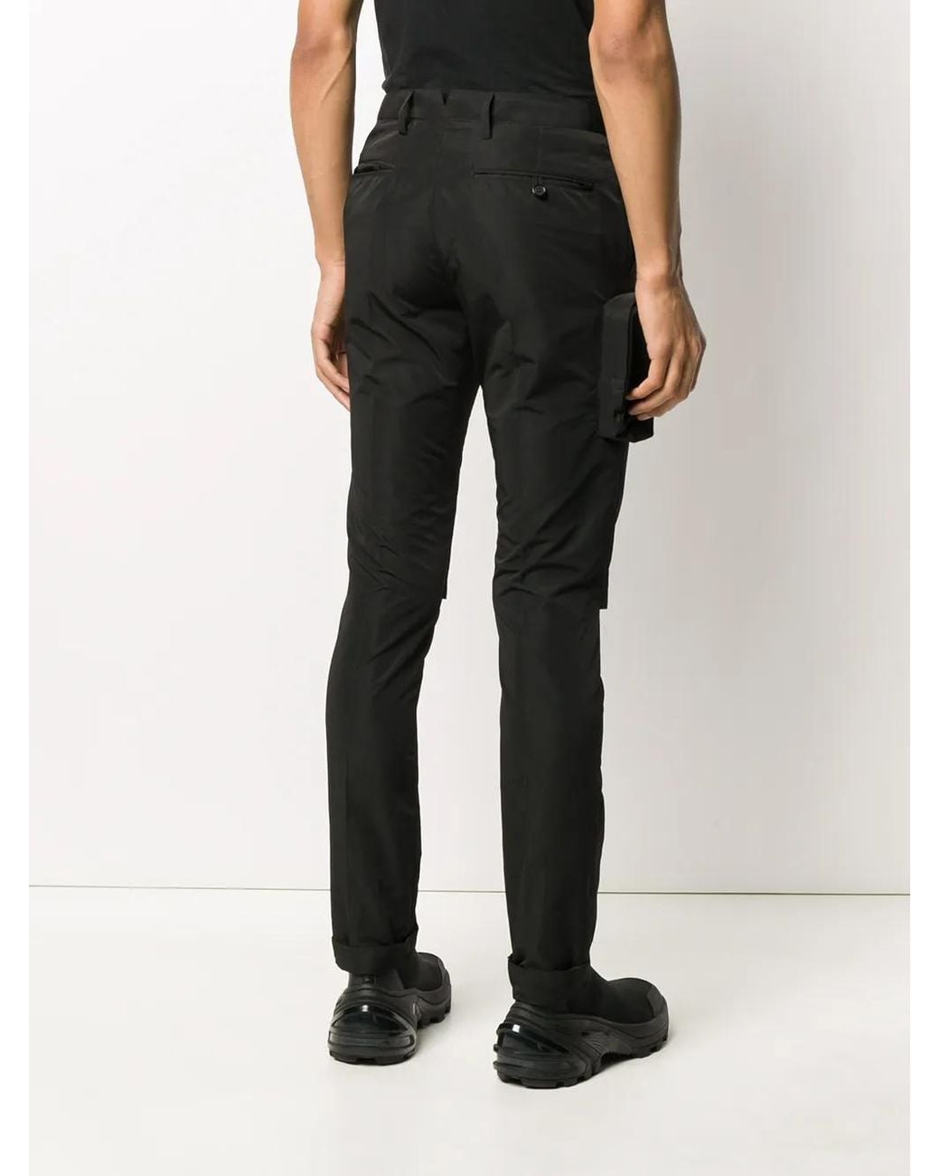 Undercover Black Slim-Fit Cargo Trousers for men