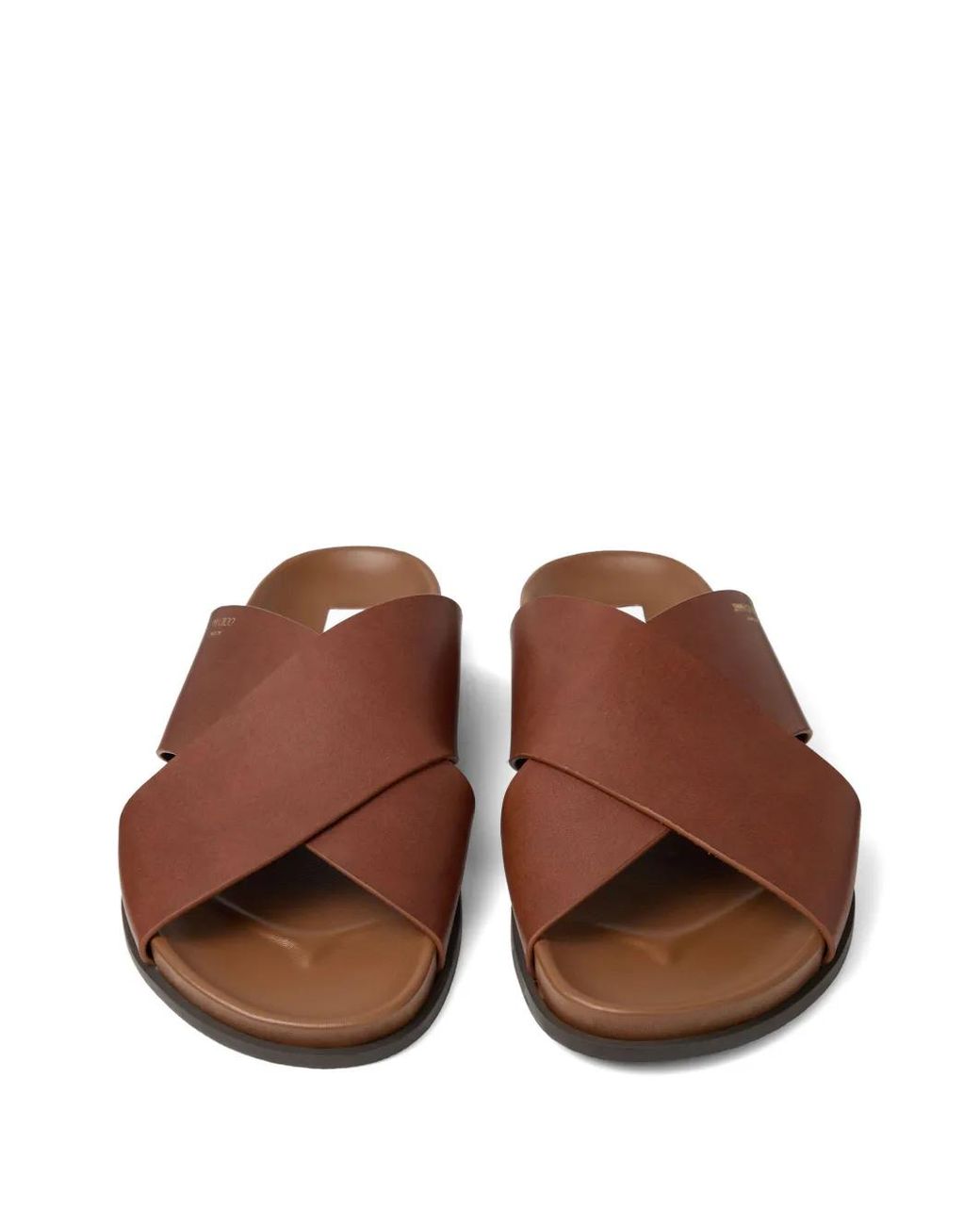 Jimmy Choo Brown Claquettes Sol En Cuir Vachetta for men