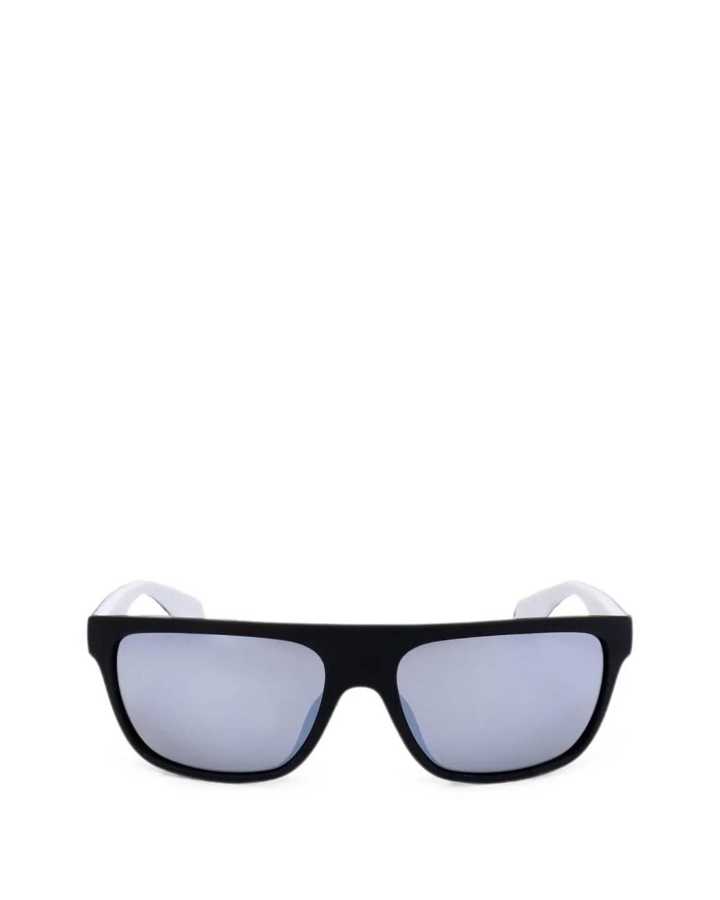Adidas Black Rectangle-Frame Sunglasses for men