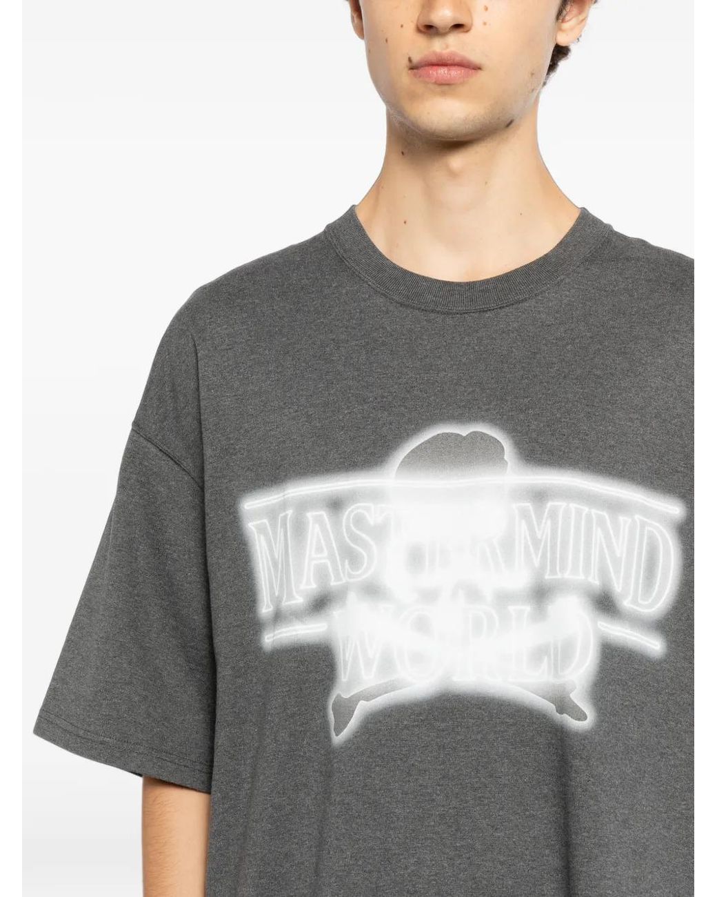MASTERMIND WORLD Gray T-Shirt À Logo Imprimé for men