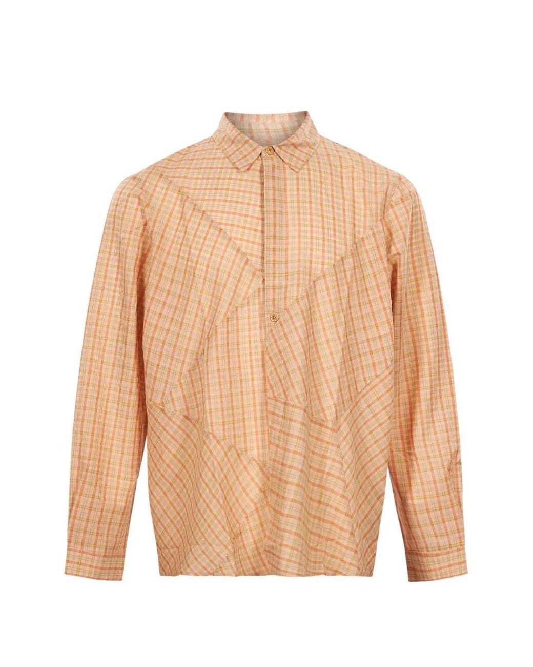 YMC Natural Substance Check-Print Shirt for men