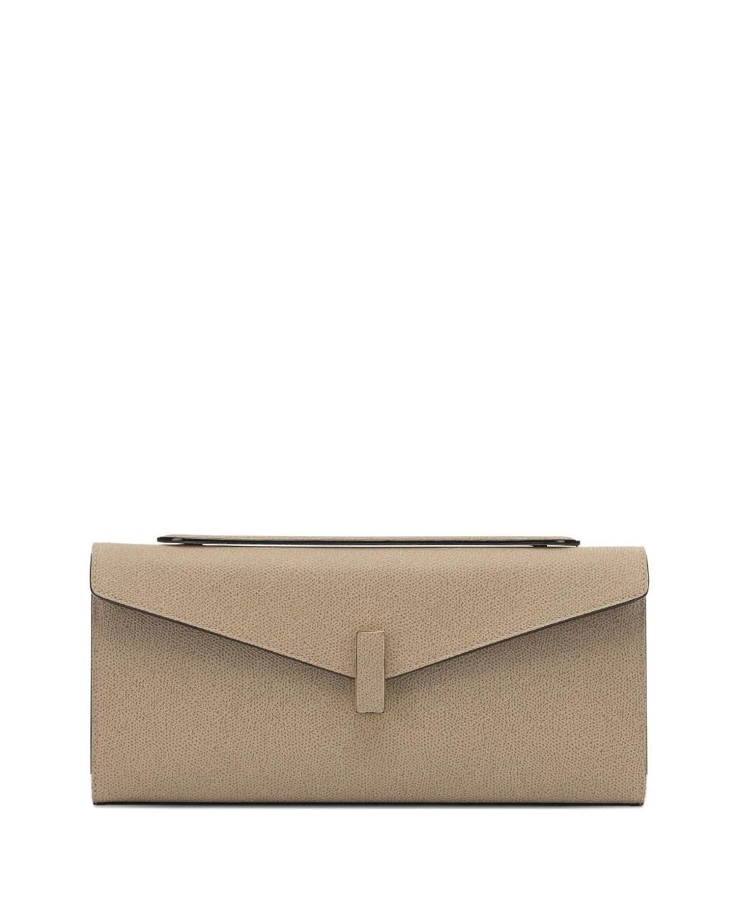 Valextra Natural Iside Clutch Bag