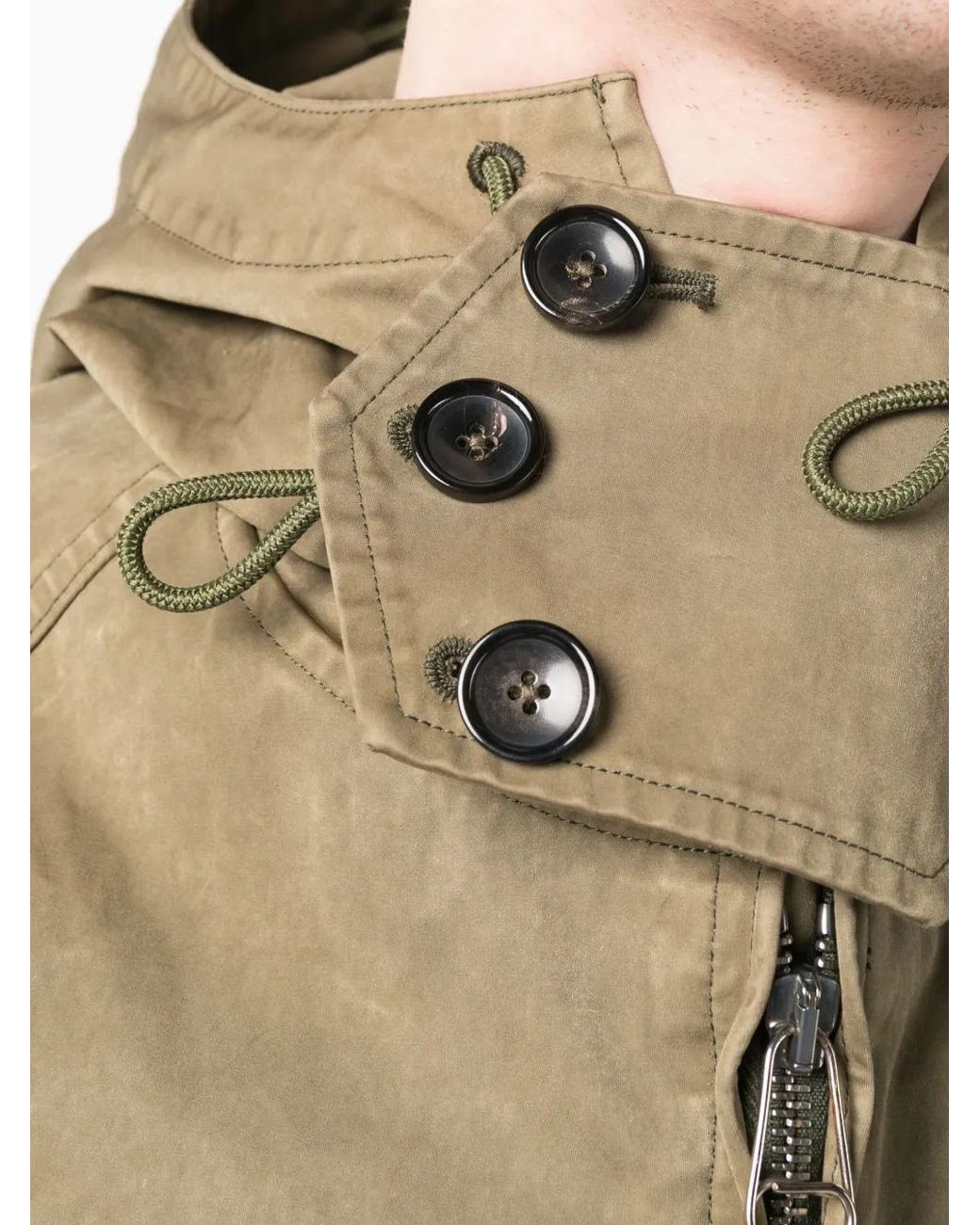C P Company Green Lightweight Hooded Jacket for men