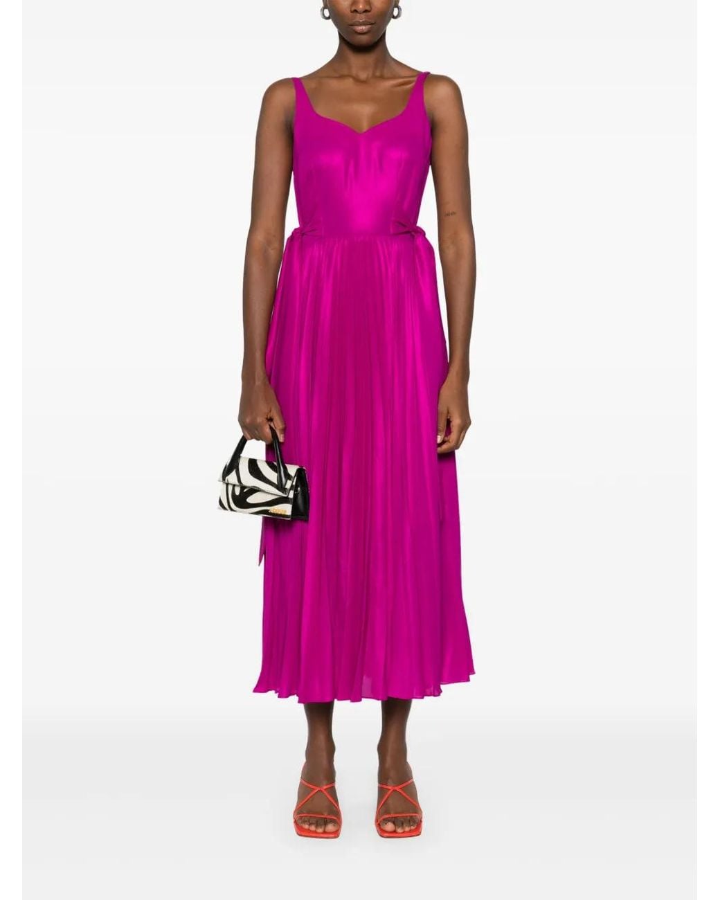 Parlor Purple Metallic-Effect Maxi Dress