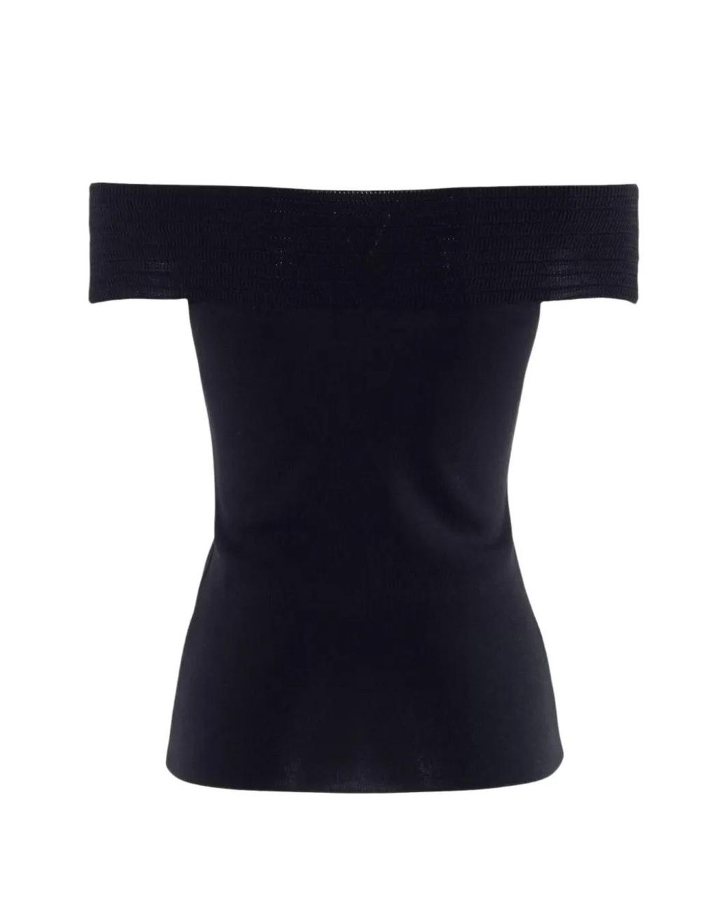 Nenette Blue Off-Shoulder Top