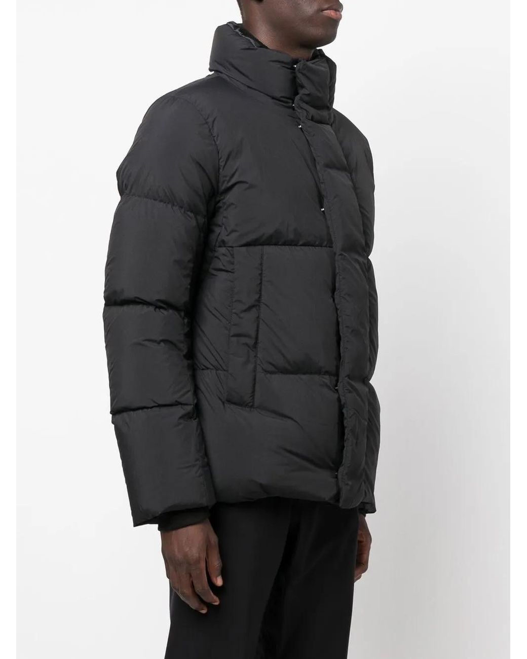 Canada Goose Black Everett Funnel-Neck Padded Jacket for men