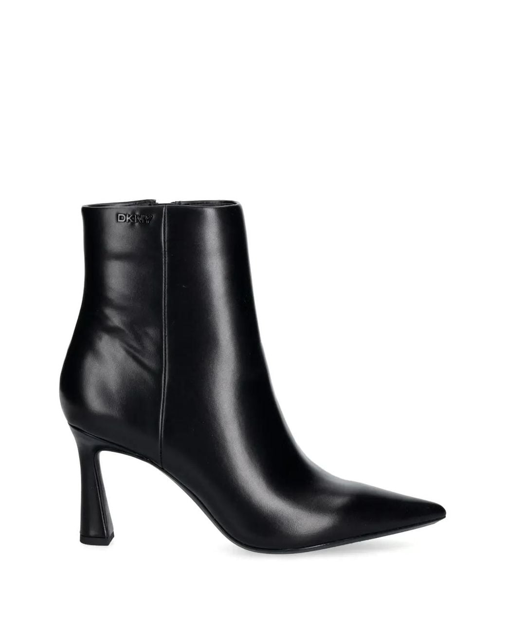 DKNY Black Caryann Pointed-Toe Ankle Boots