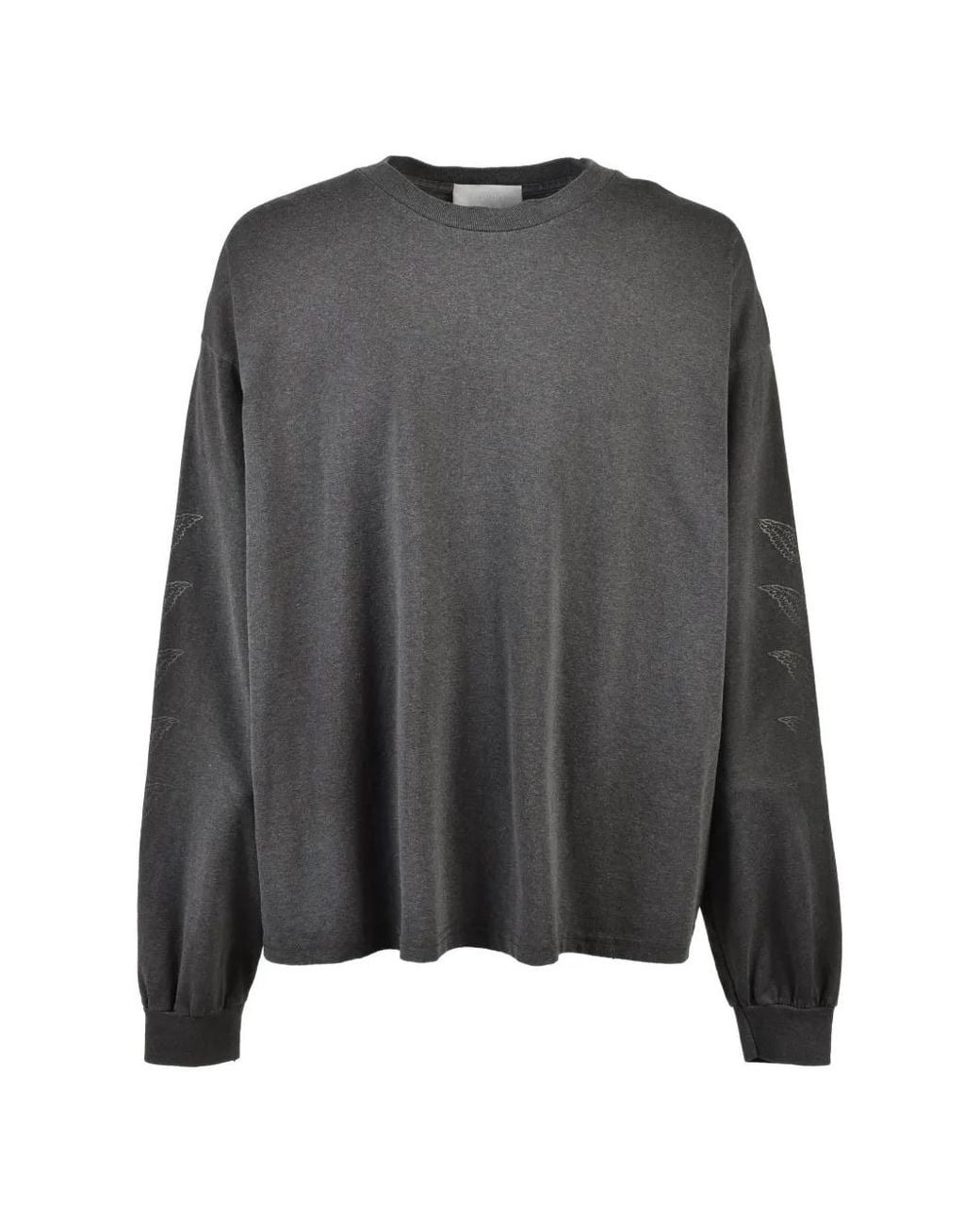 ALEXANDER DIGENOVA Gray Logo-Print Washed-Effect T-Shirt for men