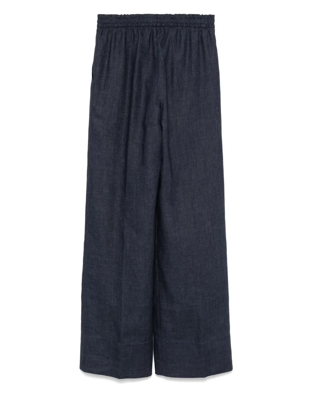 Eleventy Blue Linen Trousers