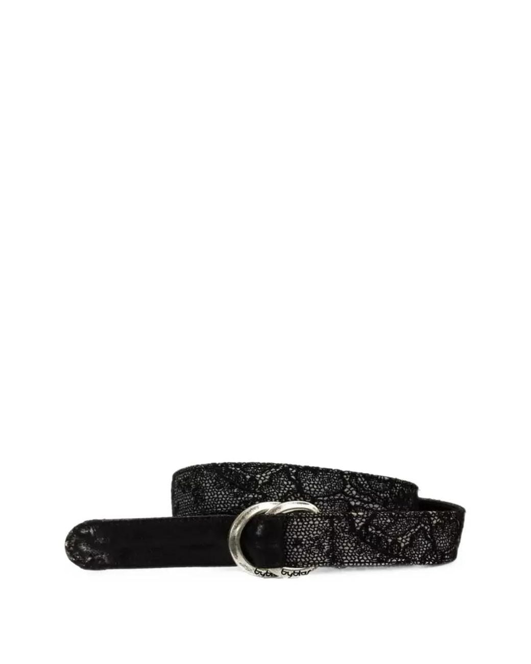 Byblos Black Ceinture À Superposition De Dentelle Et Motif Floral