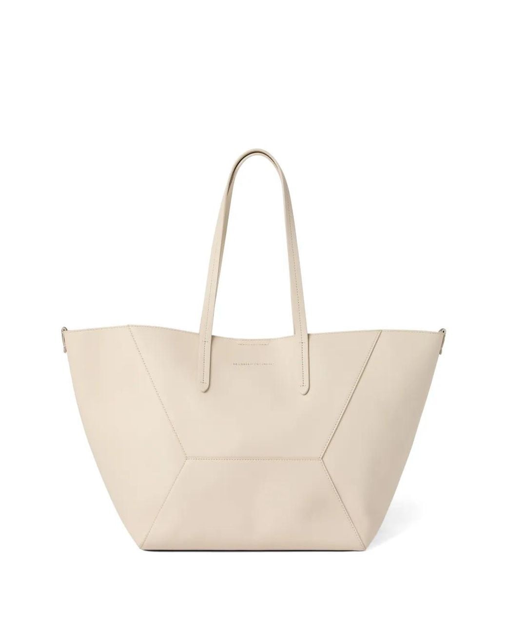 Brunello Cucinelli Natural Leather Shopping Bag