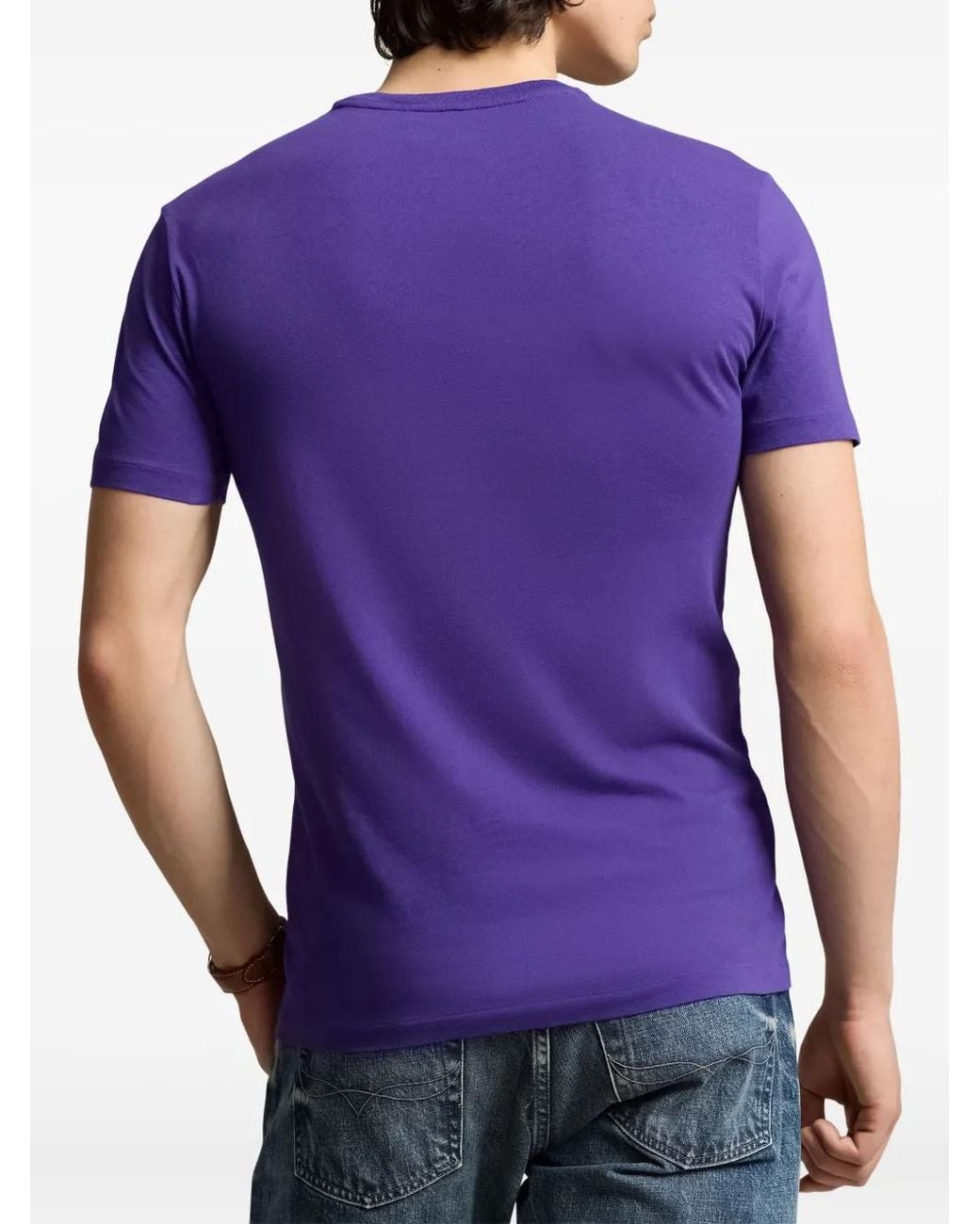 Polo Ralph Lauren Purple Cotton T-Shirt for men