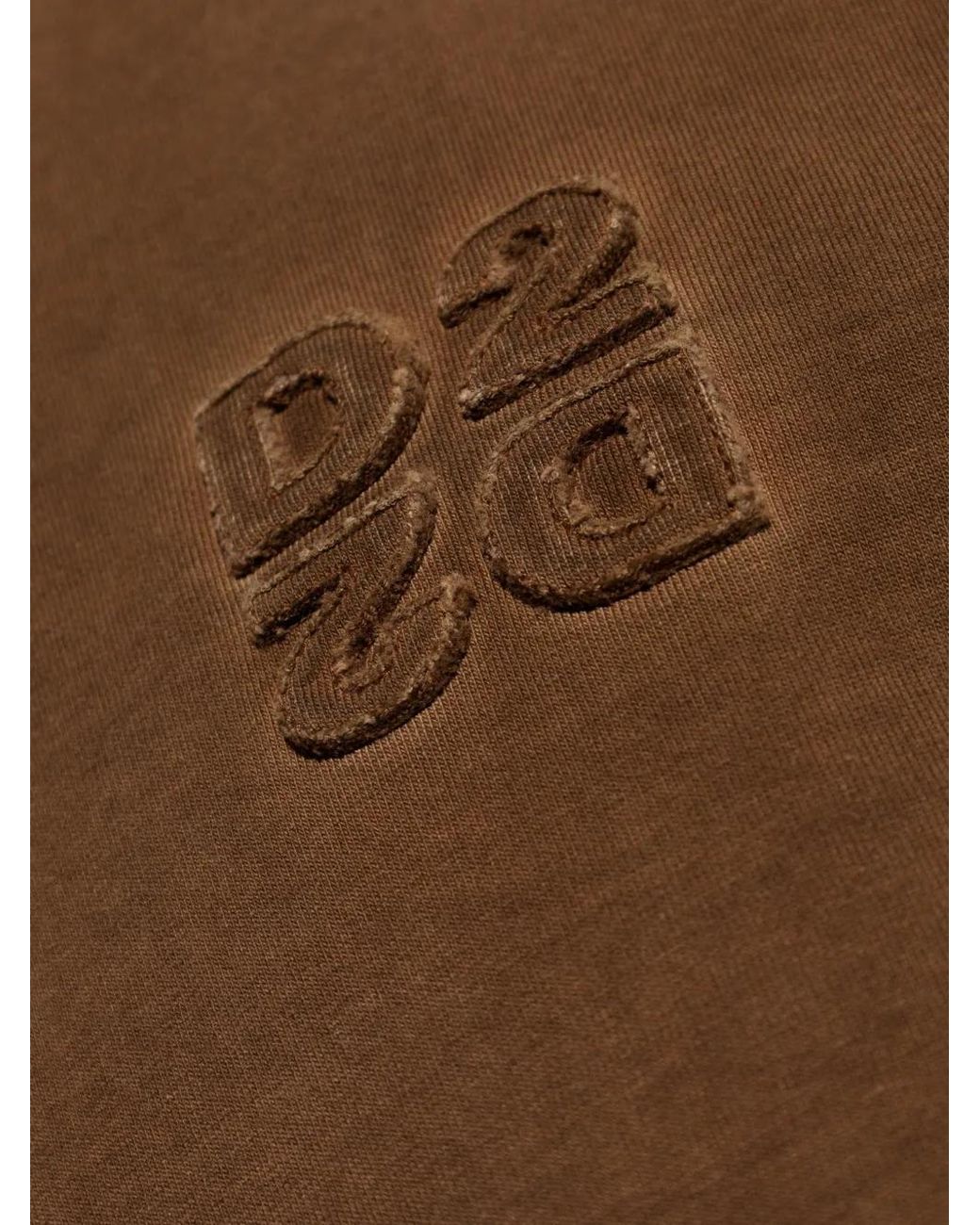 DSquared² Brown Logo-Patch T-Shirt for men