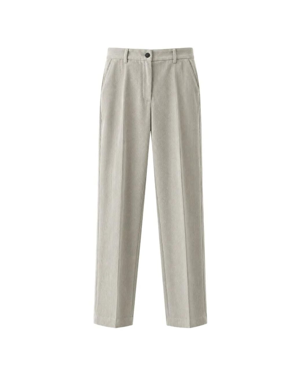Jucca Gray Corduroy Pleated Trousers