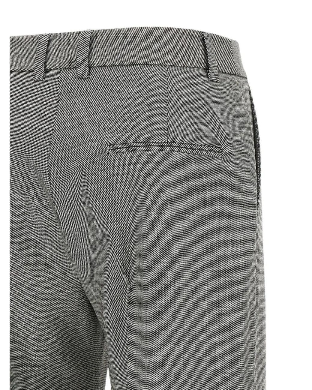 Alberto Biani Gray Charlie Turn-Up Trousers
