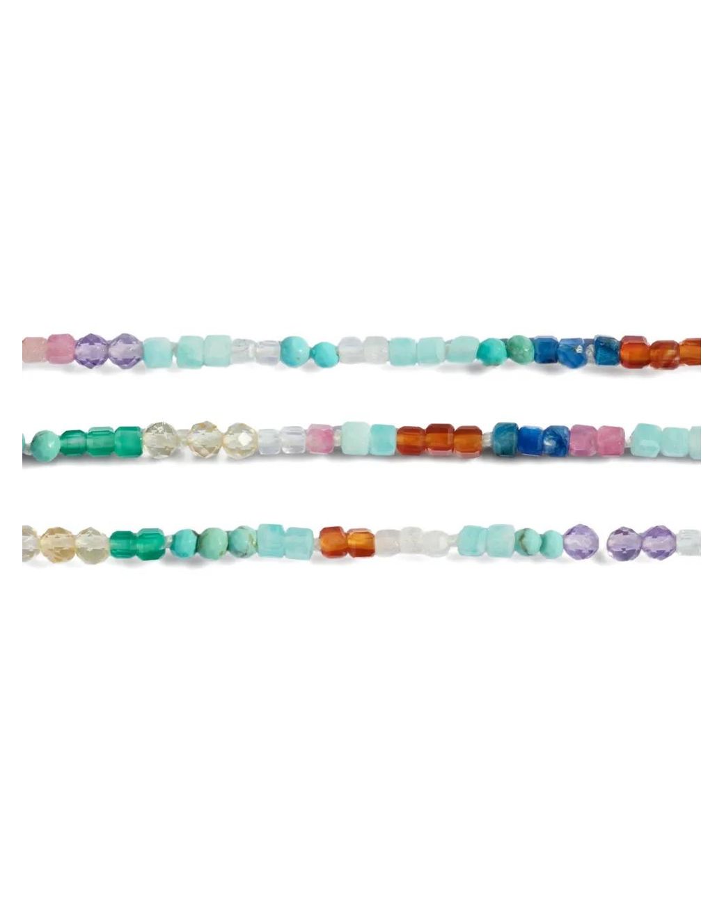 Monica Vinader Metallic Freedom Beaded Gemstone Necklace