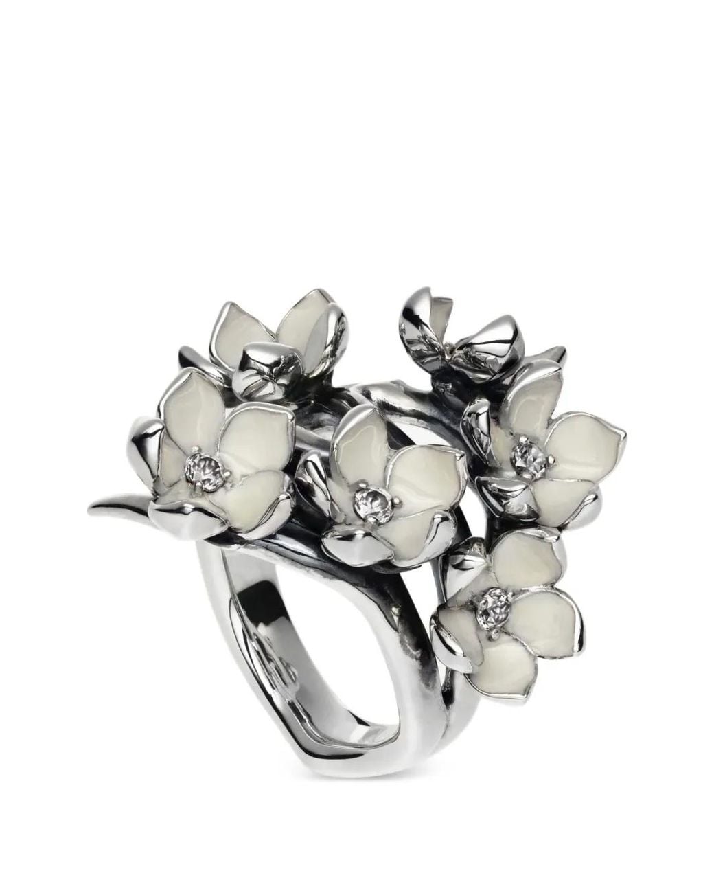 Shaun Leane Metallic Bague Cherry Blossom À Diamants