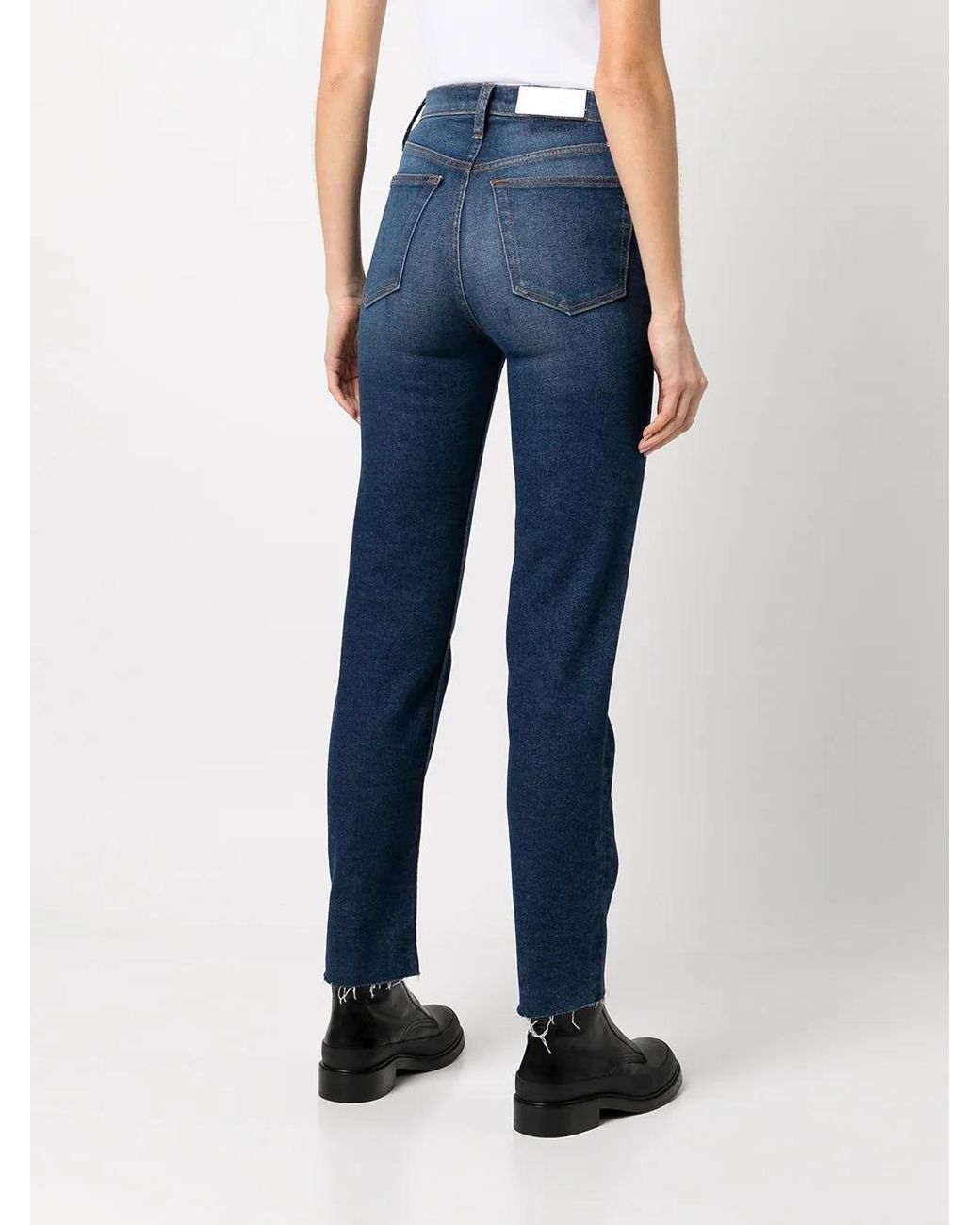 Re/done Blue Boyfriend Denim Jeans