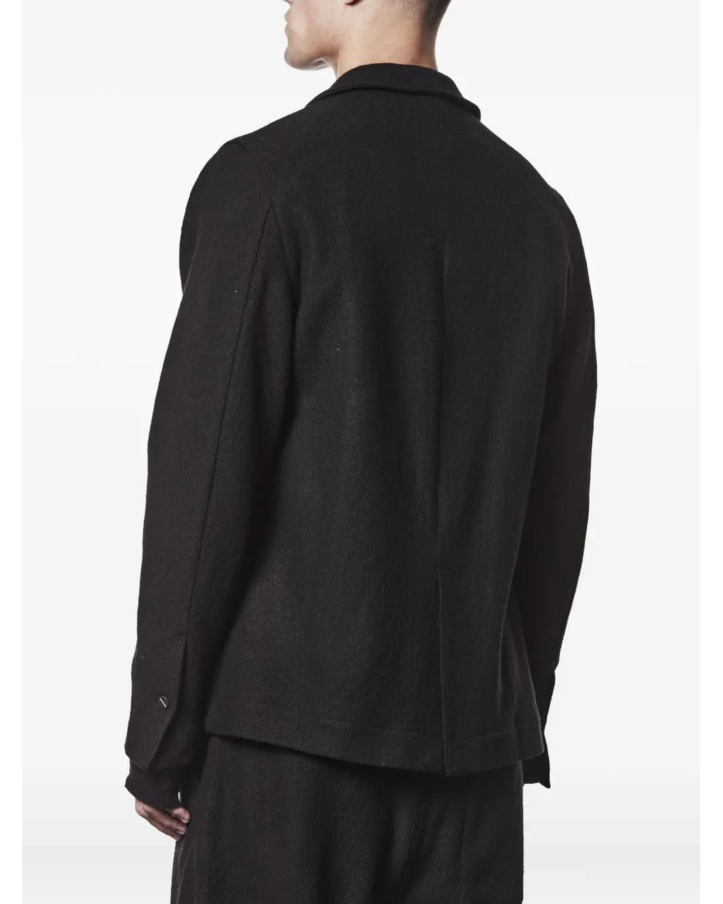 Thom Krom Black Patch Pocket Wool Jacket for men
