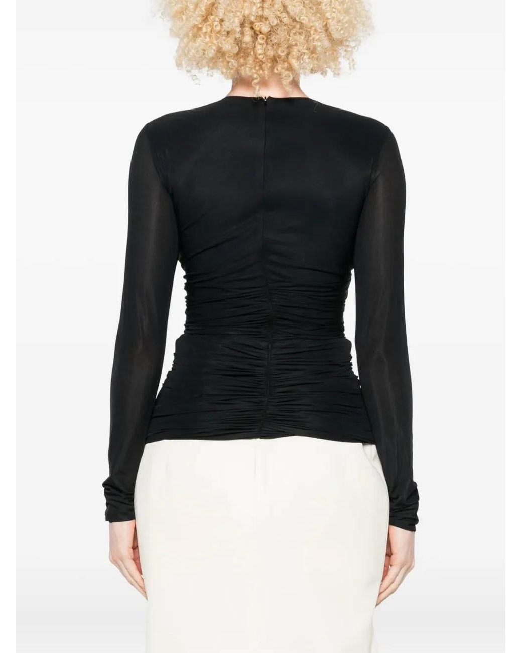 Christopher Esber Black Hollow Venus Blouse