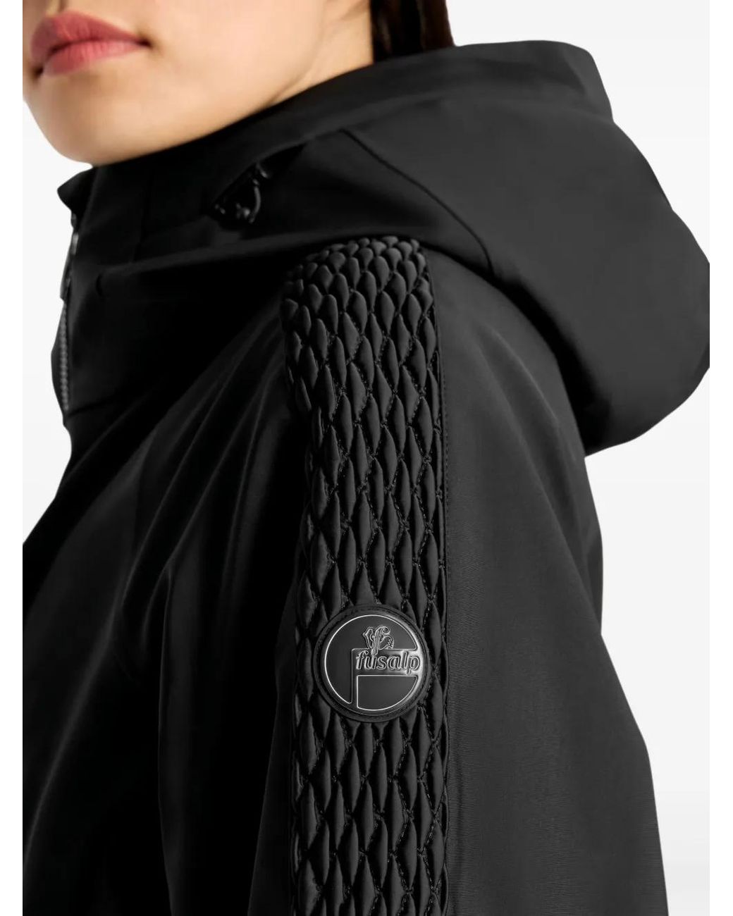 Fusalp Black Logo-patch Ski Jacket