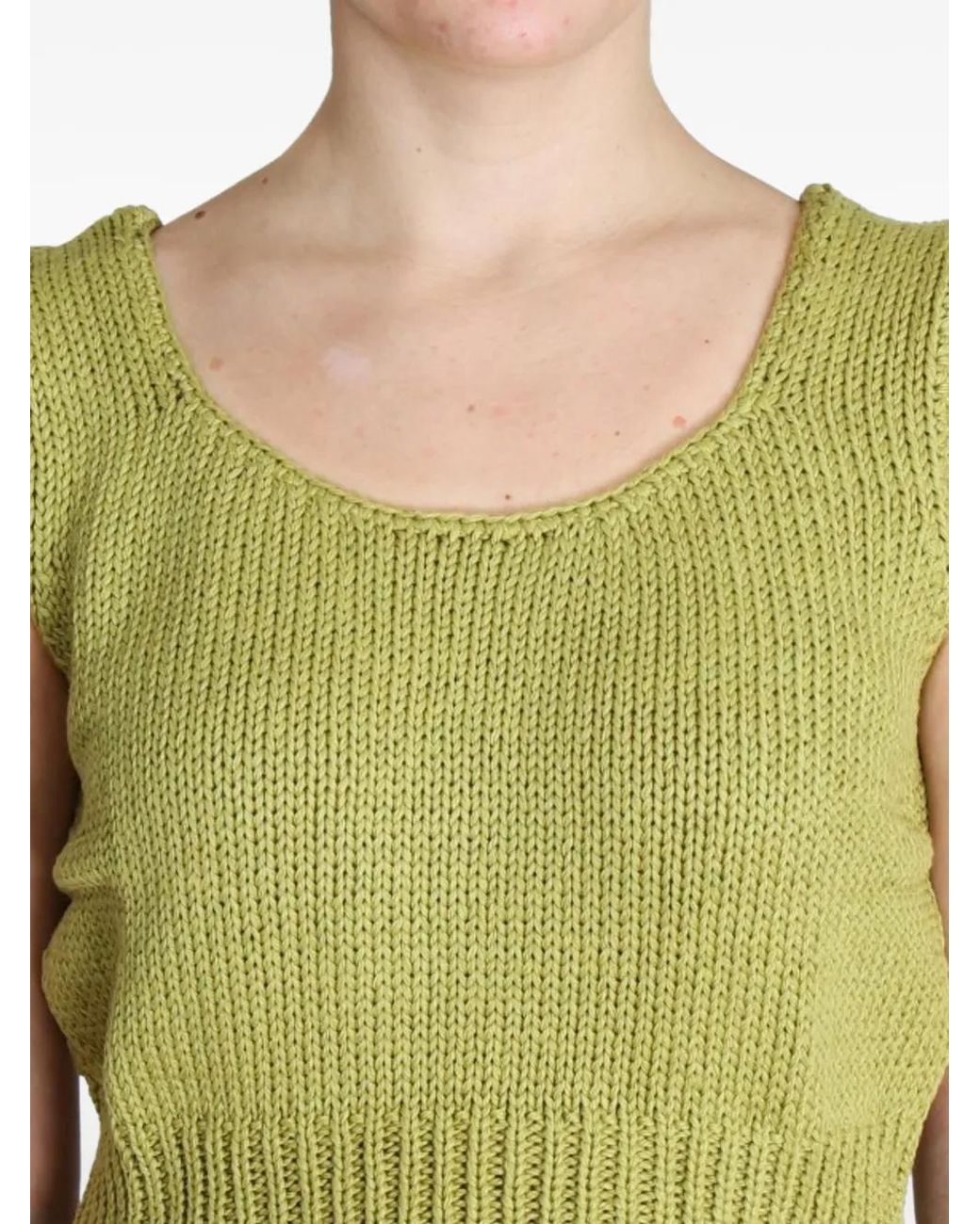 Pink Memories Cropped Top in het Green
