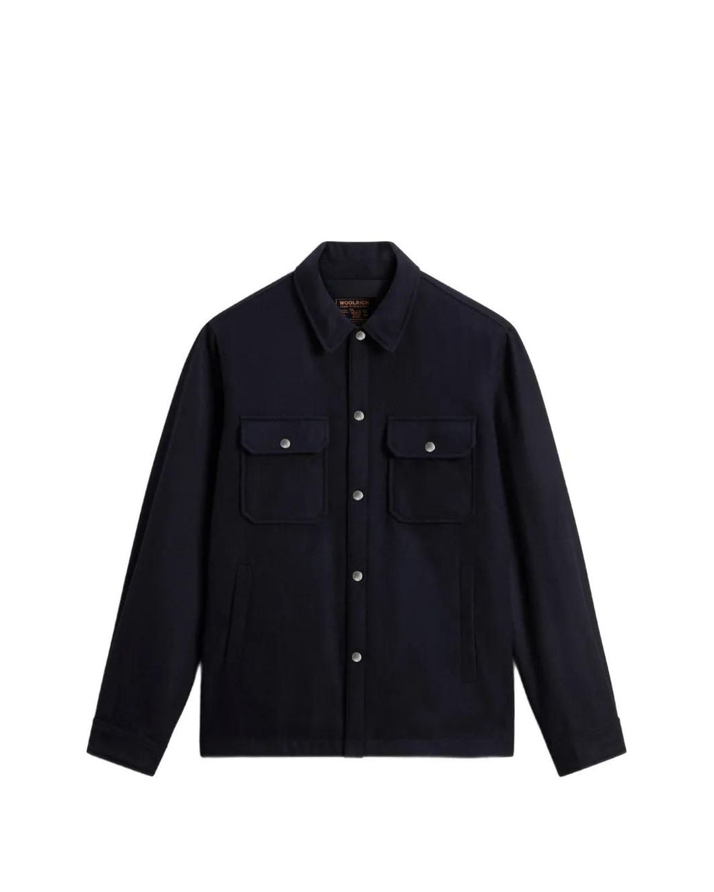 Woolrich Blue Alaskan Shirt Jacket for men