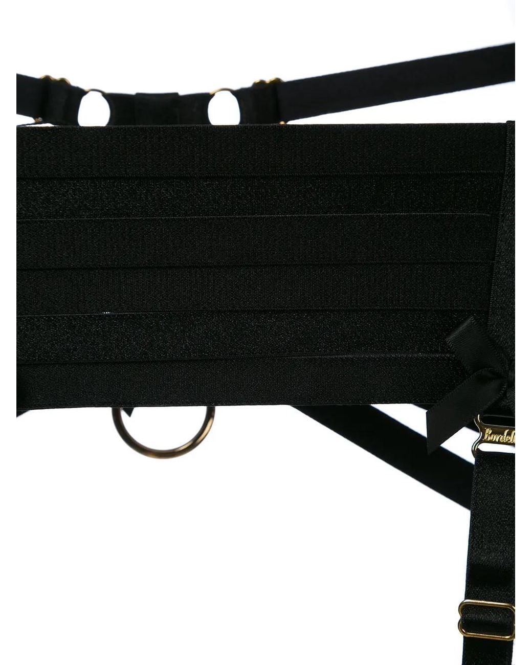 Bordelle Black Reggicalze Con Reticolo