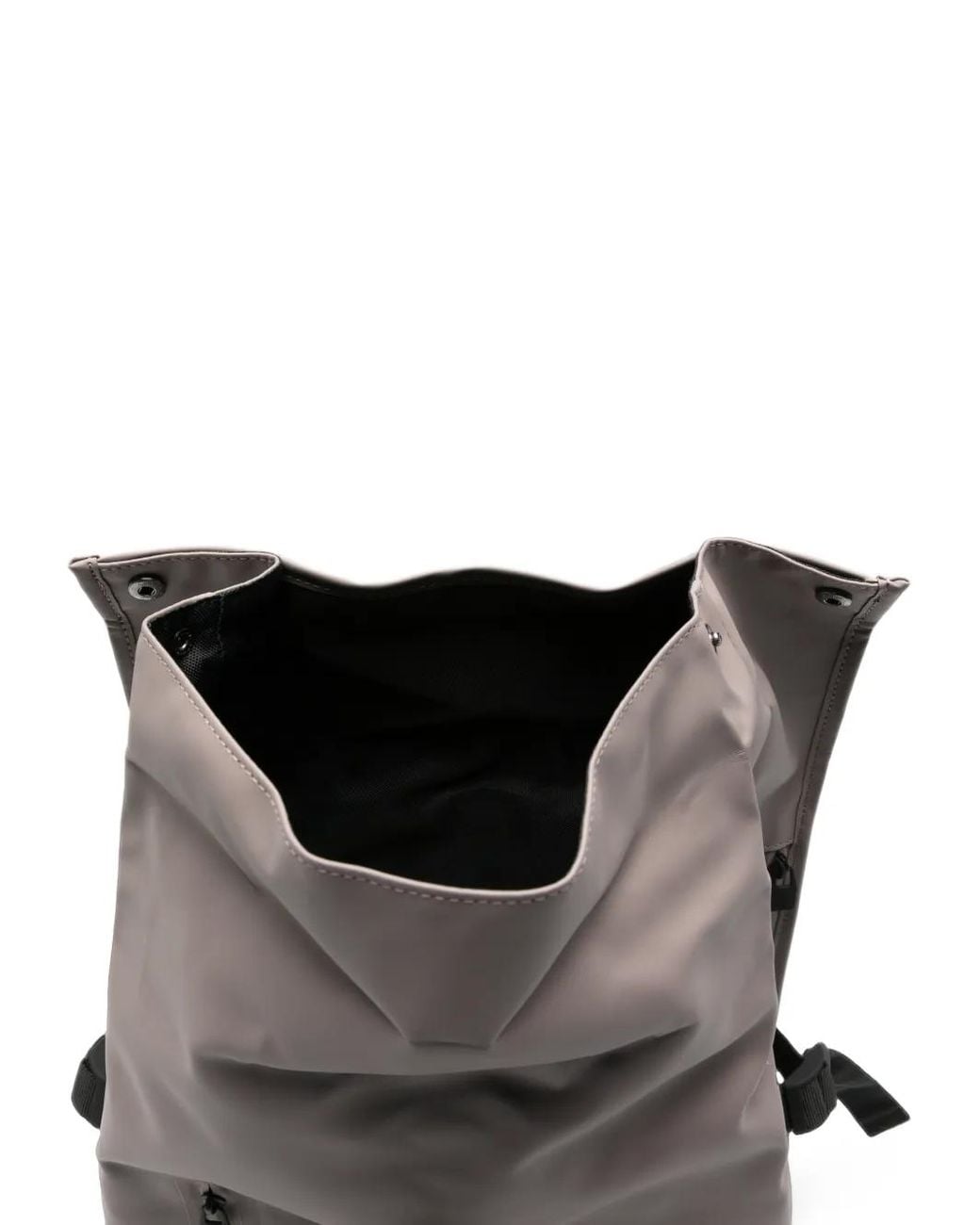 Rains Gray Roll-Top Backpack