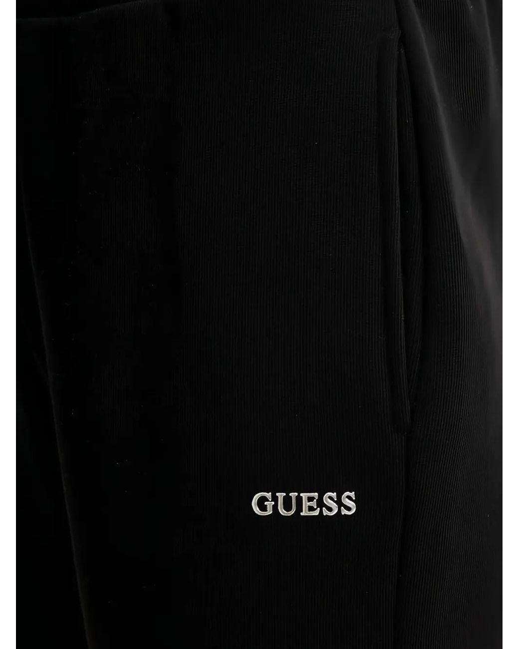 Guess Black Logo Track Pants