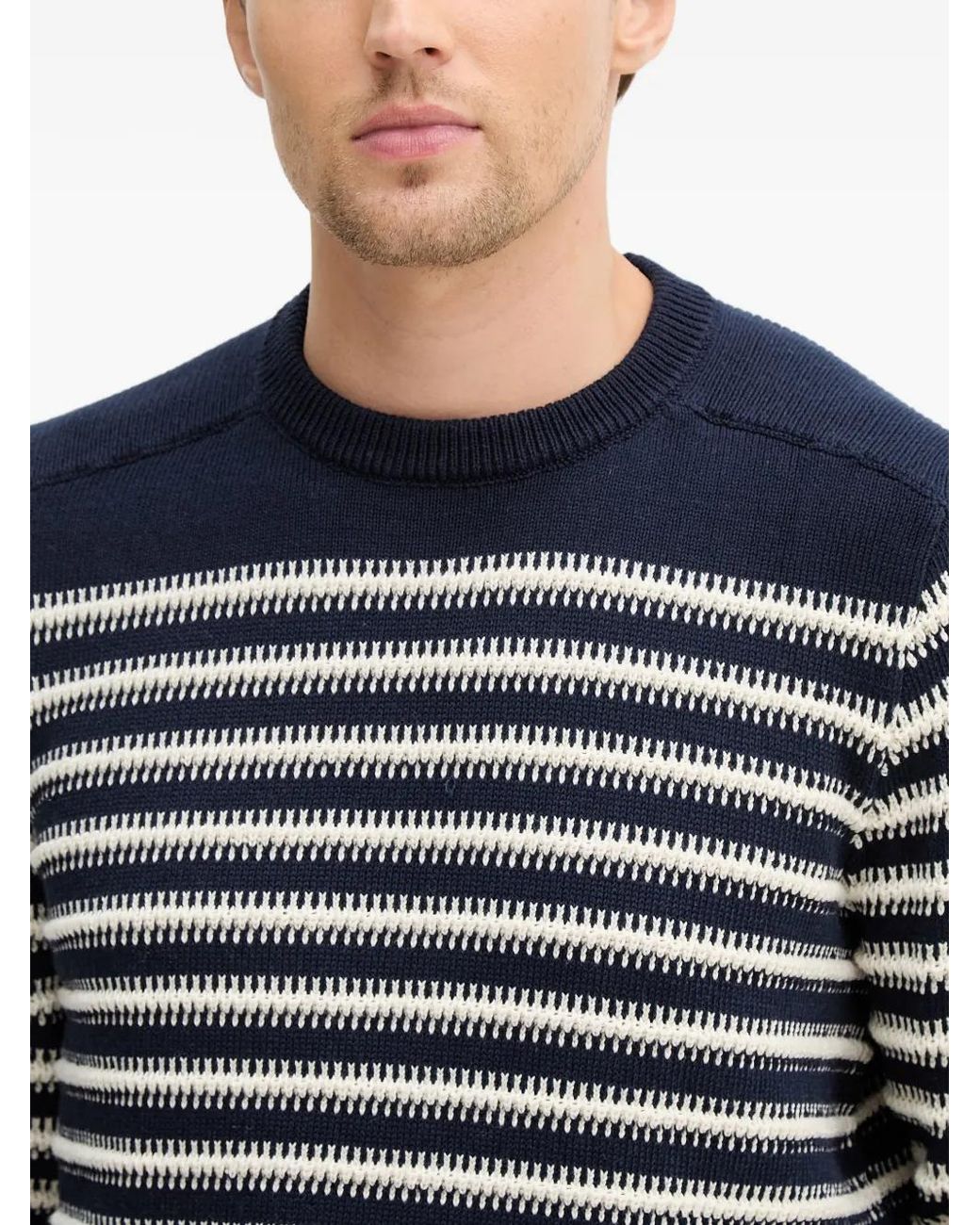Jersey A Rayas Guess de hombre de color Blue