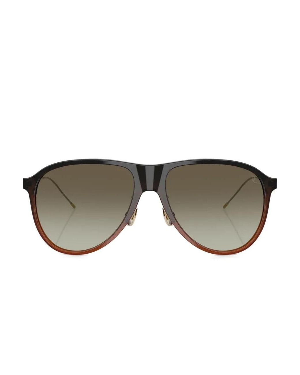 Brunello Cucinelli Brown Pilot-Frame Sunglasses for men