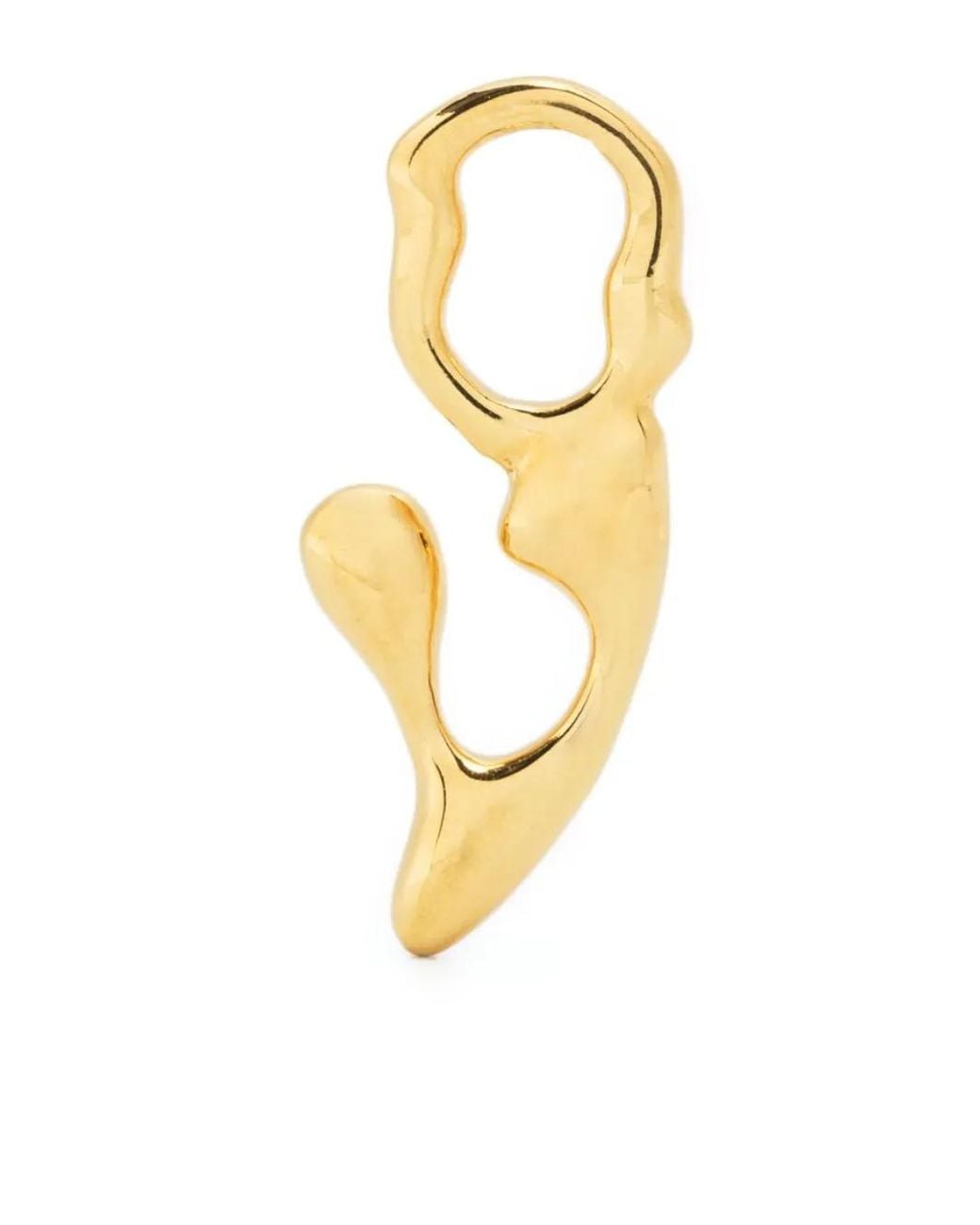 Maria Black Metallic Fluent Letter V Charm