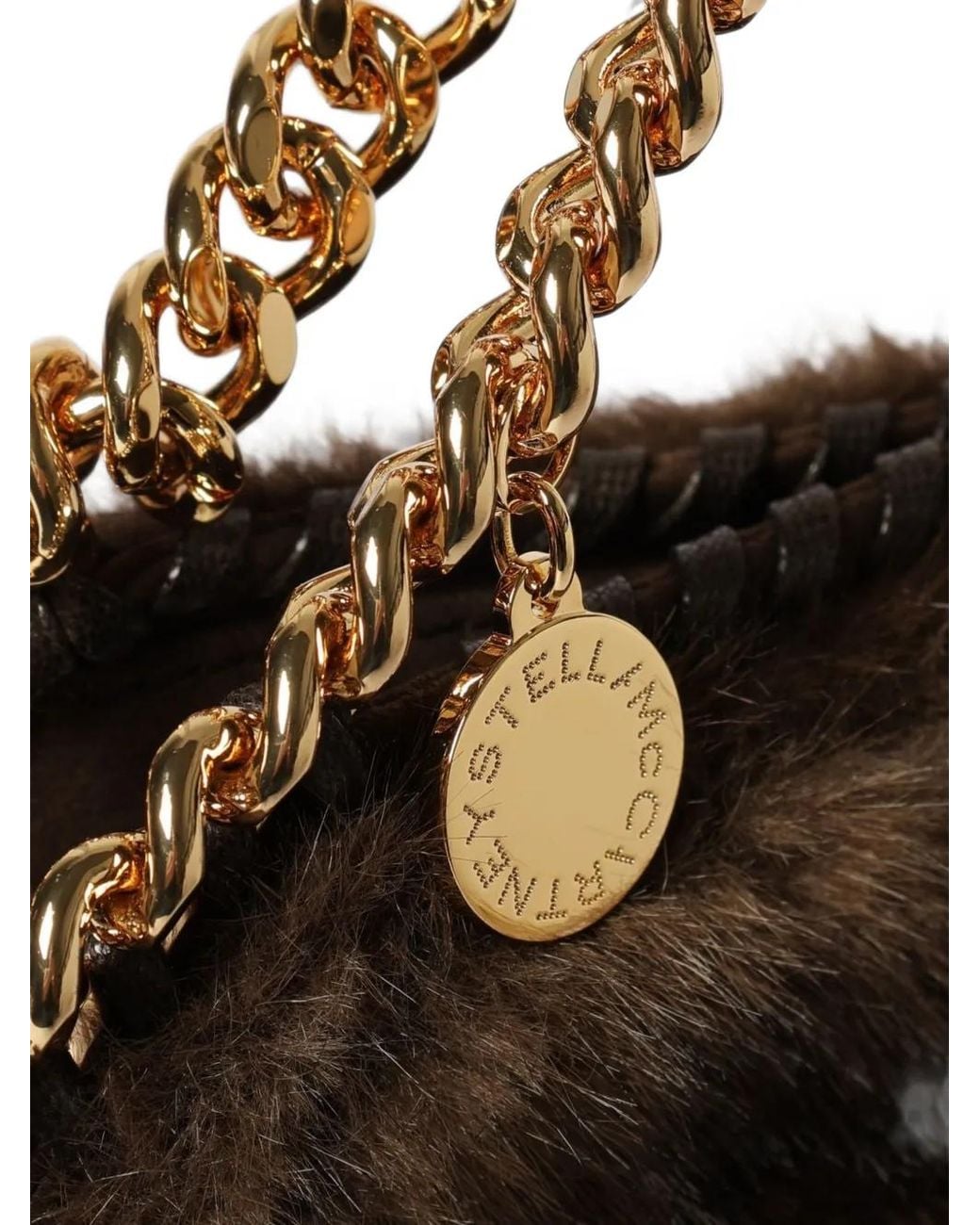 Stella McCartney Brown Falabella Mini Tote Bag