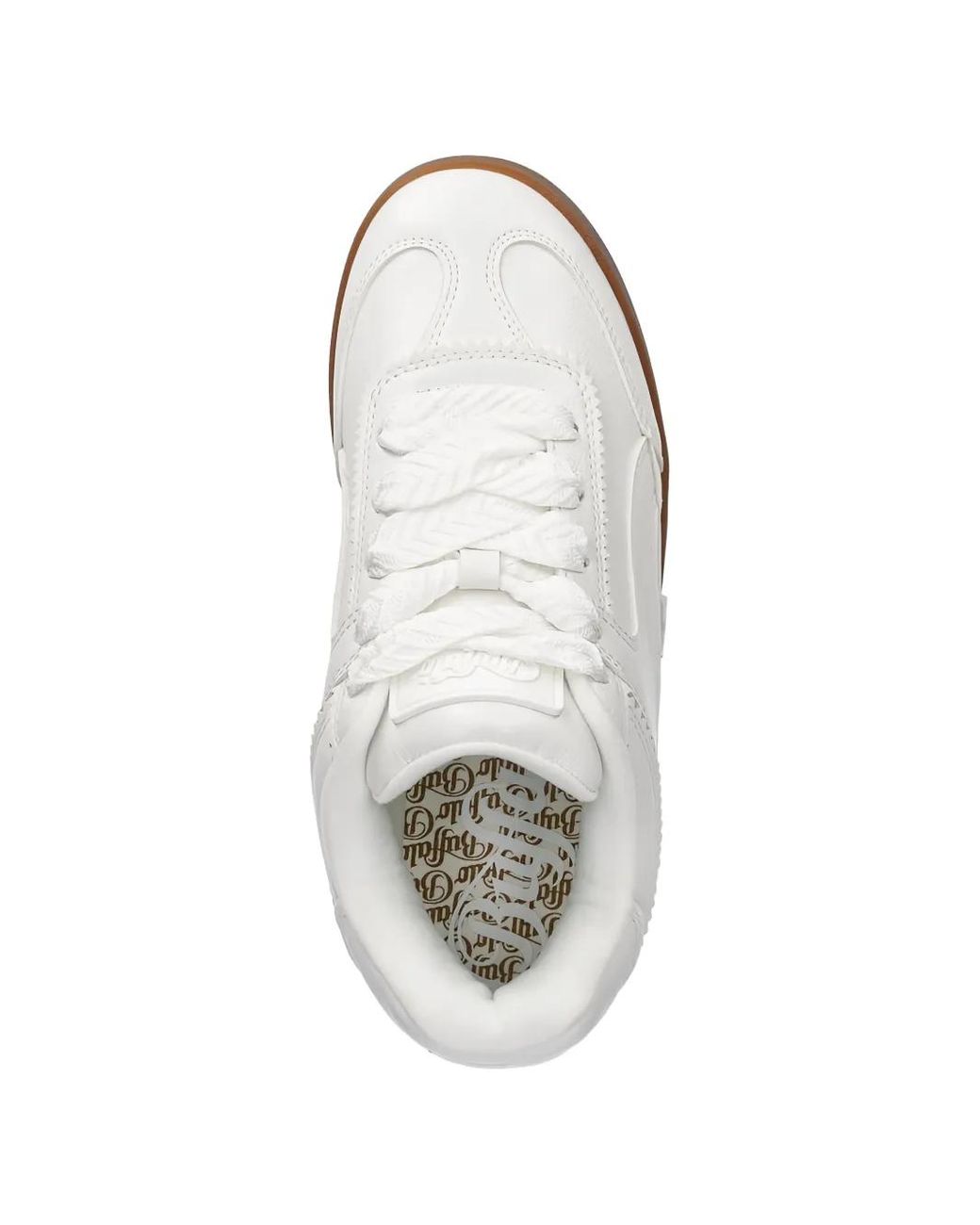 Buffalo White Logo Sneakers