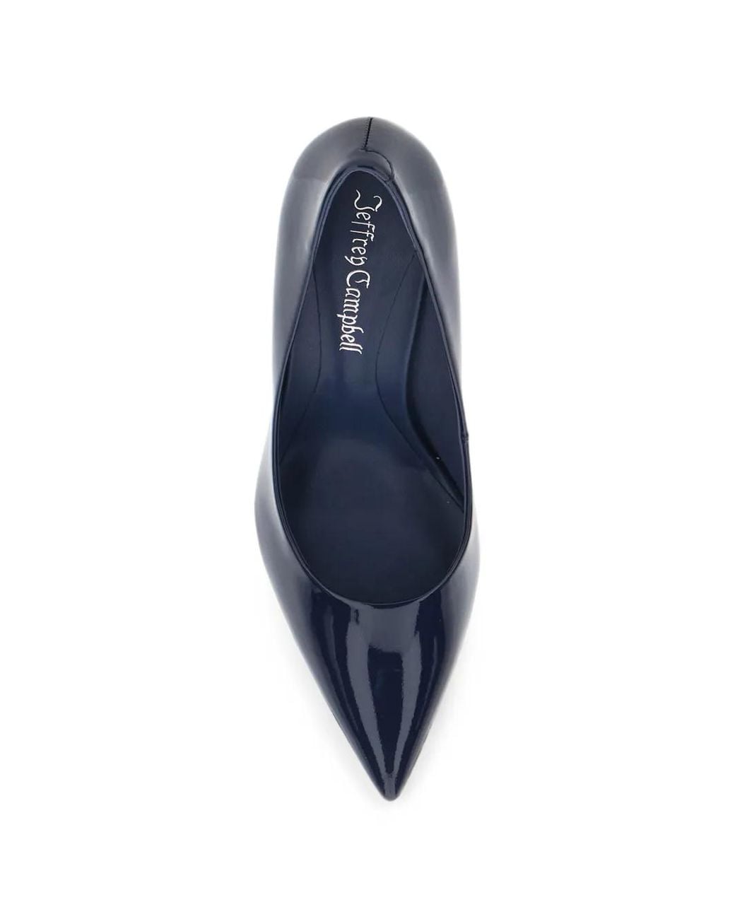 Jeffrey Campbell Blue Patent-Finish Pointed-Toe Pumps