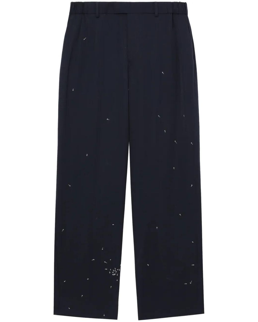 Undercover Blue Wool Trousers for men