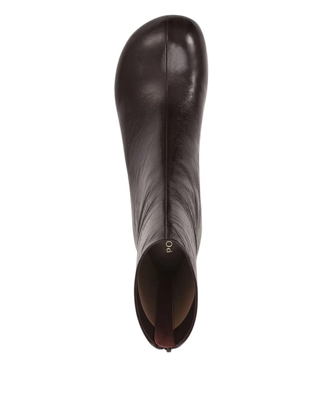 POTAMY Black 65Mm Leather Ankle Boots
