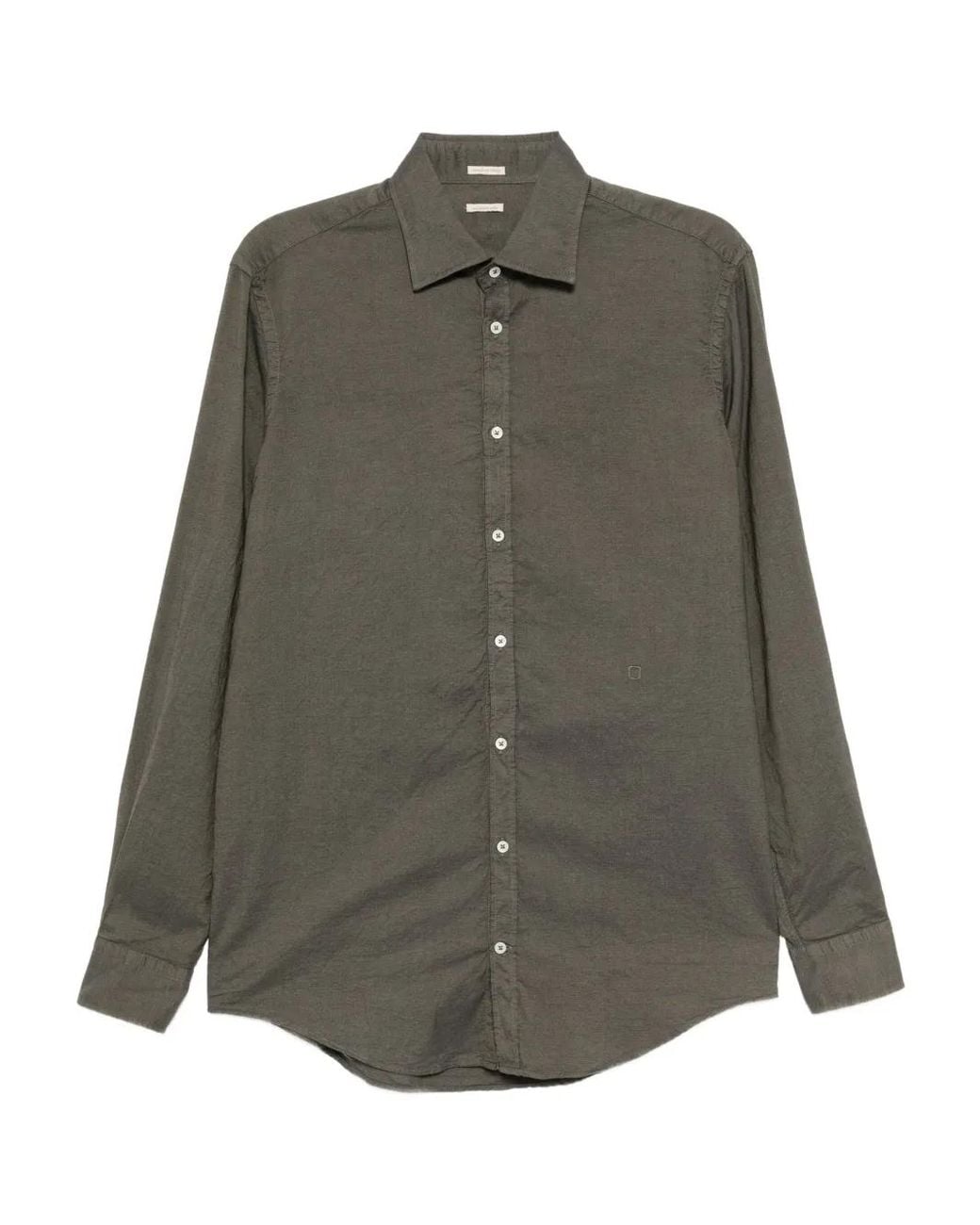 Massimo Alba Green Oxford Cotton Shirt for men