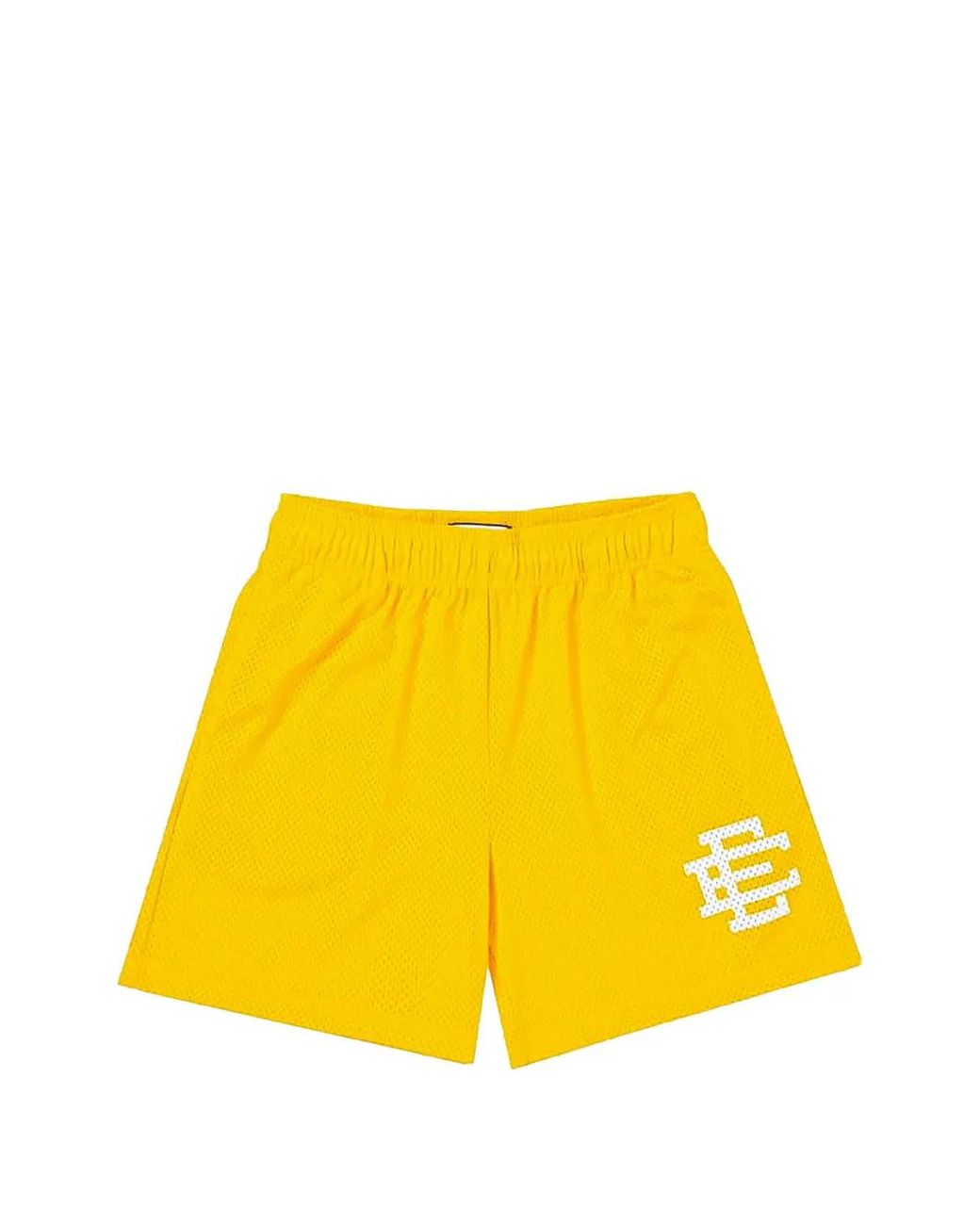 Eric Emanuel Yellow Basic Mesh Shorts for men