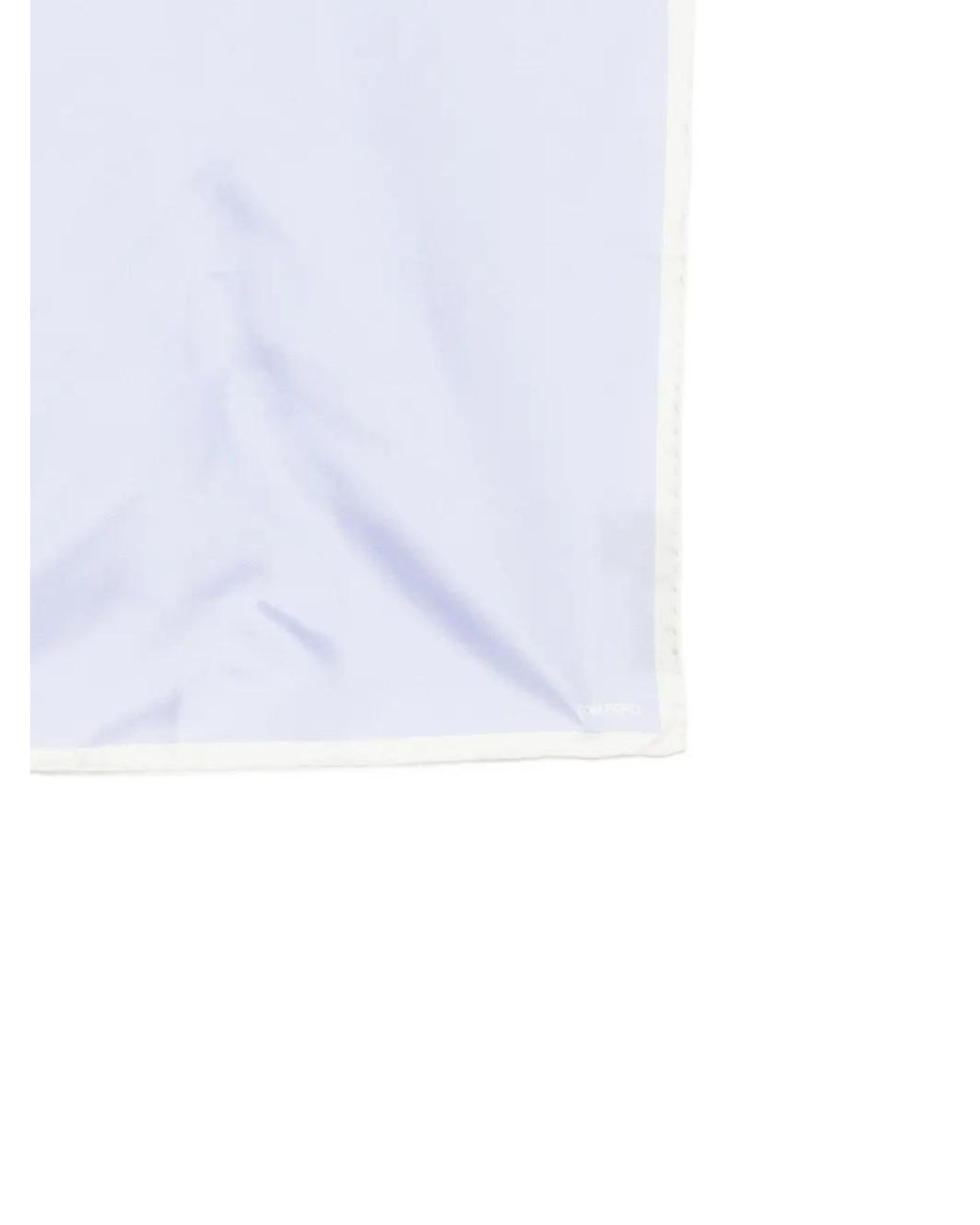 Tom Ford White Satin Pocket Square for men