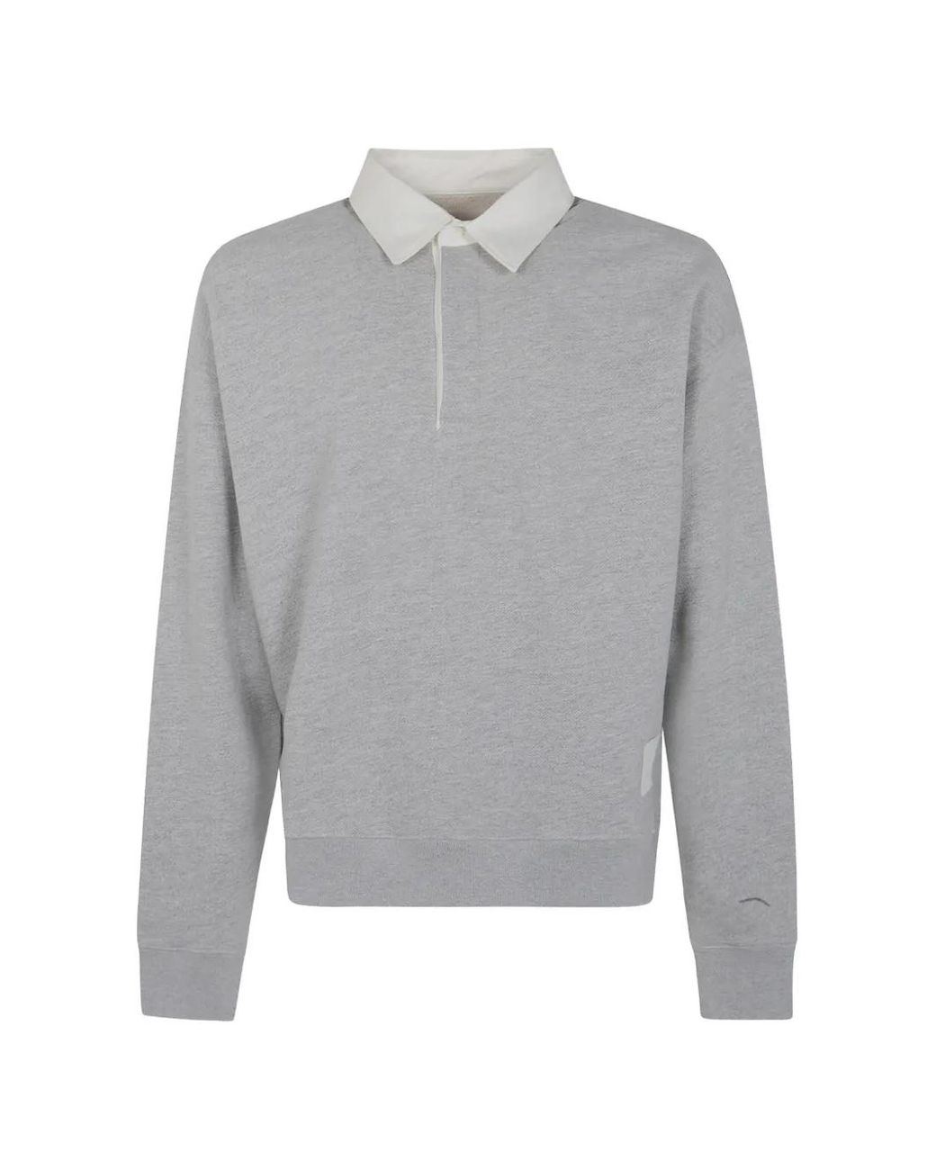 Woc Gray Logo-Patch Polo Shirt for men