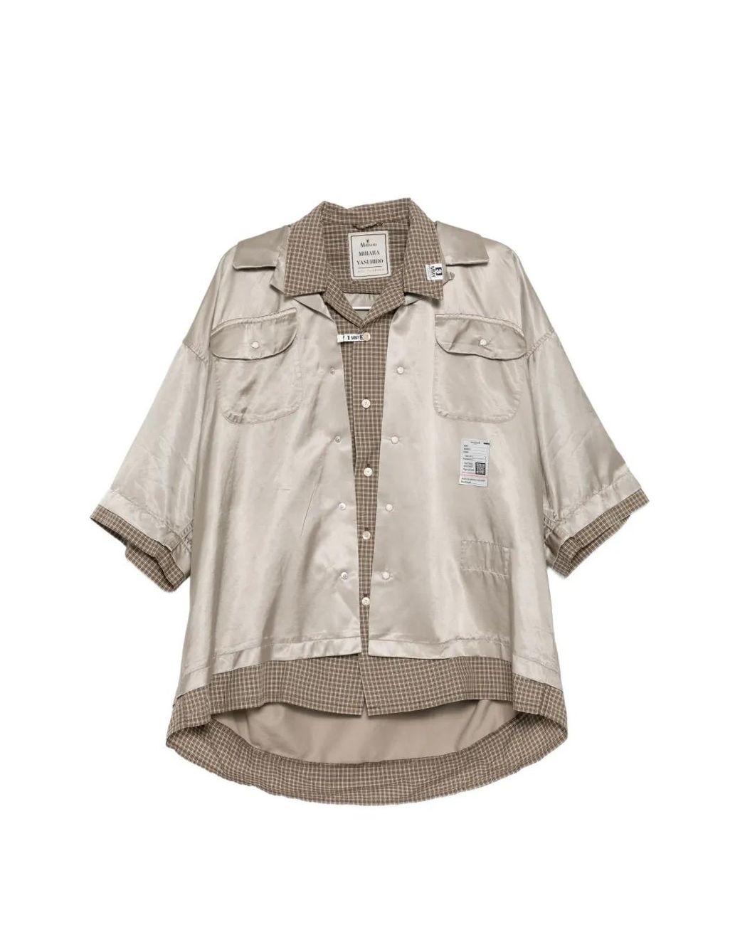 Maison Mihara Yasuhiro White Triple Shirt for men
